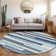 Premium Machine Washable Prisco Blue Rug