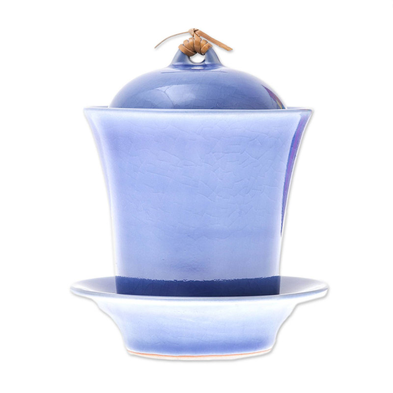 Tasse à thé et soucoupe Portishead, Bleu