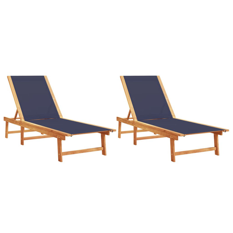 Redge 200cm Long Reclining Single Chaise, Navy