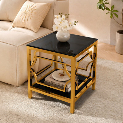 Table d'appoint 19,7 po Modern Gold