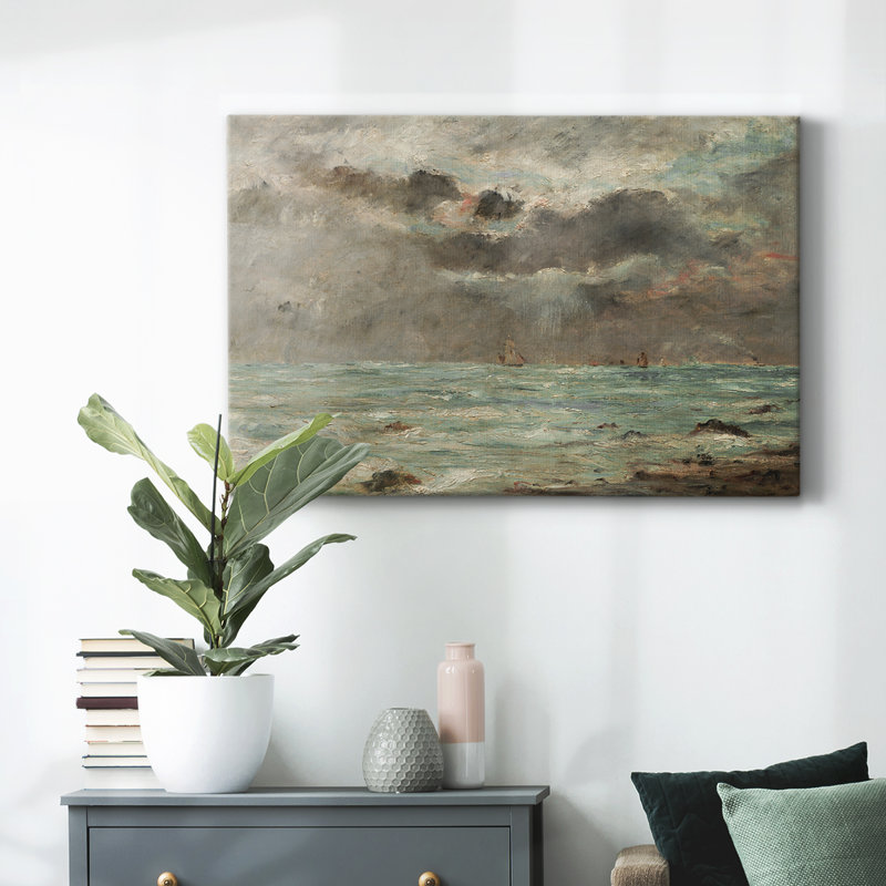 Impression nautique rétro-CLxxxvi, H 19 po x l 28 po, Toile tendue
