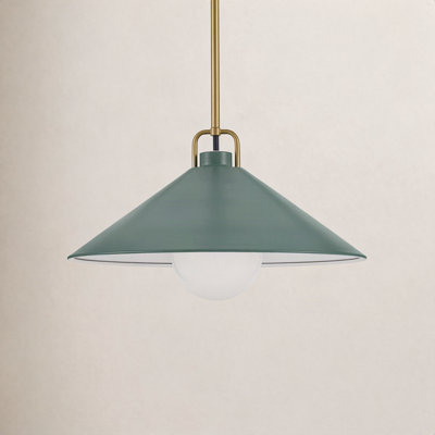 Zoë Single Light Metal Steel Dimmable Pendant