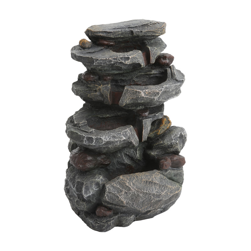 Groggin Outdoor Weather Resistant Pool Fountain with Lights