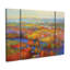 Ensemble de 3 panneaux muraux - Dorothy Fagan «Nestledbytheriver», art mural sur toile pour le salon, la chambre à coucher ou le bureau 