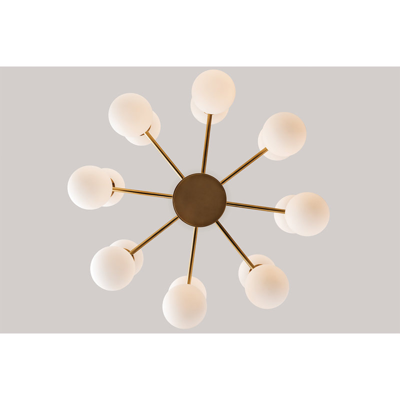 Astoria 16 - Light Chandelier, Aged Brass