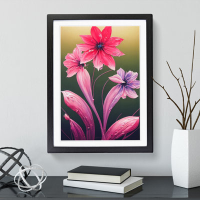 Unreal Flowers - Single Picture Frame Print