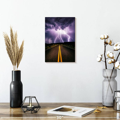 Mehar Lightning Storm Over Secluded Road Arizona