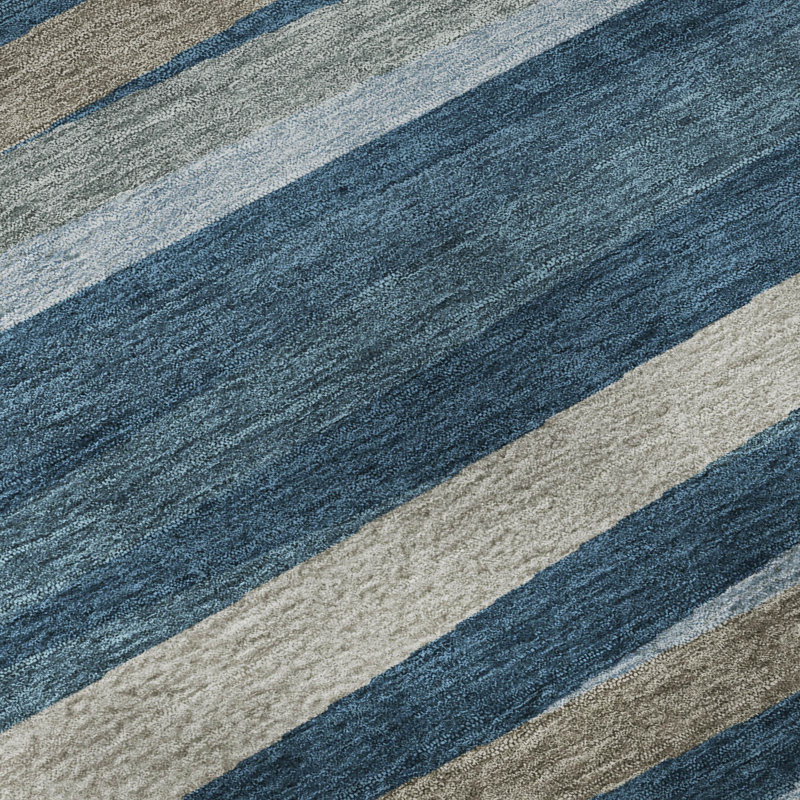 Premium Machine Washable Naglee AMF997 Stripes Rug, Rectangle 8' x 10'