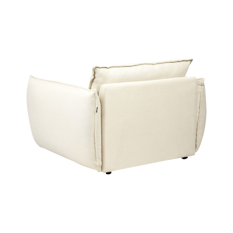 KUNES Upholstered Armchair, Light Beige
