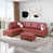 Red Faux Leather