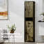 69" H Bathroom Storage Cabinet. Grey, 2 Barn Doors, 1 Drawer, Adjustable Shelves For Living Room, Entryway, Kitchen Tall Cabinet With Doors And Shelves, Multipurpose Bathroom, Spacious Interior-1447040959