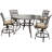 Carleton 4 - Person Patio Dining Set with Round Table , Cushions Included-510487136