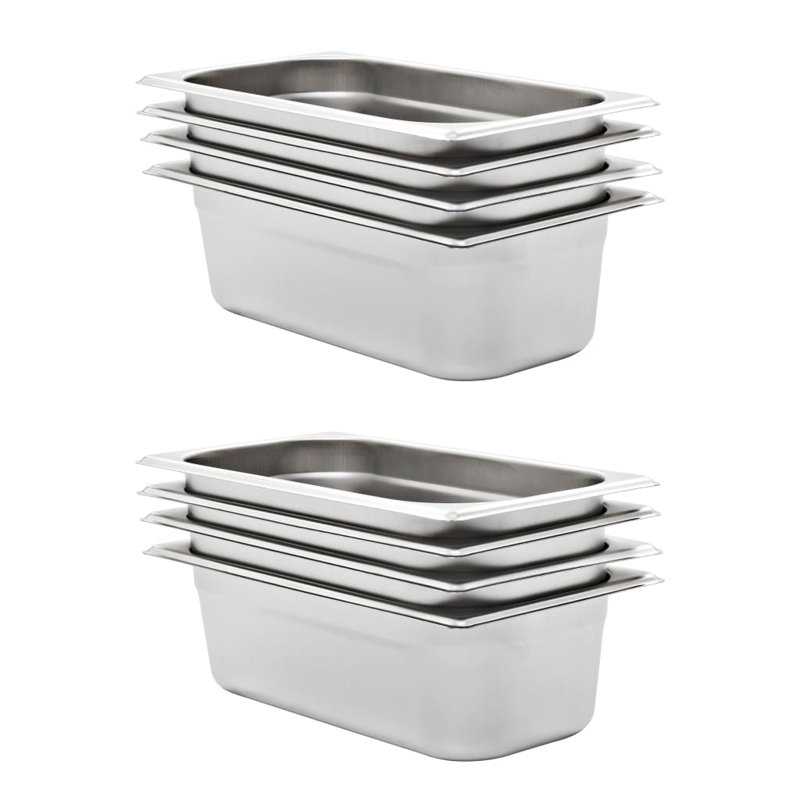 Stainless Steel Pan, 10cm H x 32.5cm W x 17.6cm D