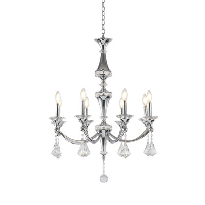 Jasslynn Traditional 8 Light Crystal Chandelier