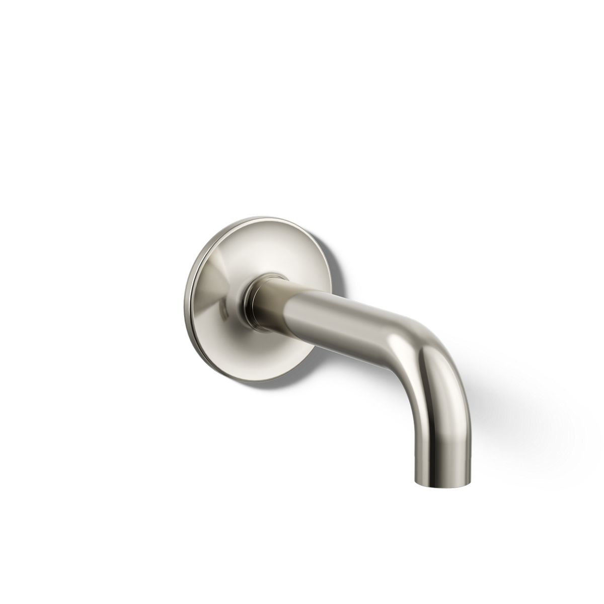 Purist Wall-Mounted Tub Spout, Vibrant Polished Nickel