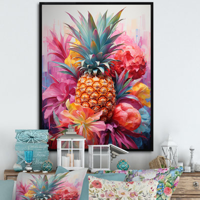 «Tropical Pinapple Fruit», impression sur toile