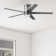 52" Graceshire 5 - Blade LED Flush Mount Ceiling Fan with Remote Control and Light Kit Included