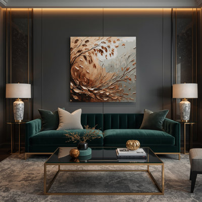 "Thanksgiving", tons neutres, palettes d'automne sur toile grise