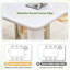 Ensemble de table de salle à manger blanc pour 10 personnes, ensemble de table de salle à manger 78,7 po avec pieds chromés, ensemble de table de cuisine moderne et chaises pour 10 personnes, salle à manger ultrabrillante, structure robuste-1006850683-1010249000