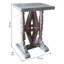 Arkeia Solid Wood Trestle End Table
