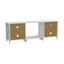 Latitude Run 178cm W Black Electric Fireplace with 5120 BTU-972035505