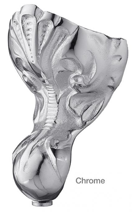 54'' L Soaking Bathtub, White Interior with White Exterior, Chrome