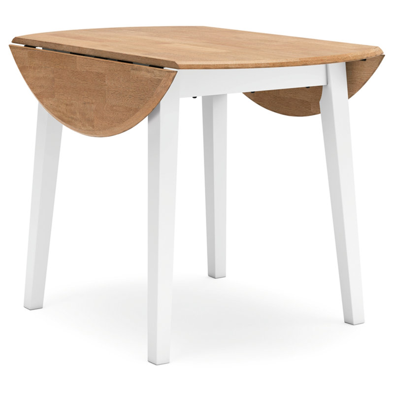 Malkin Dining Drop Leaf Table, White