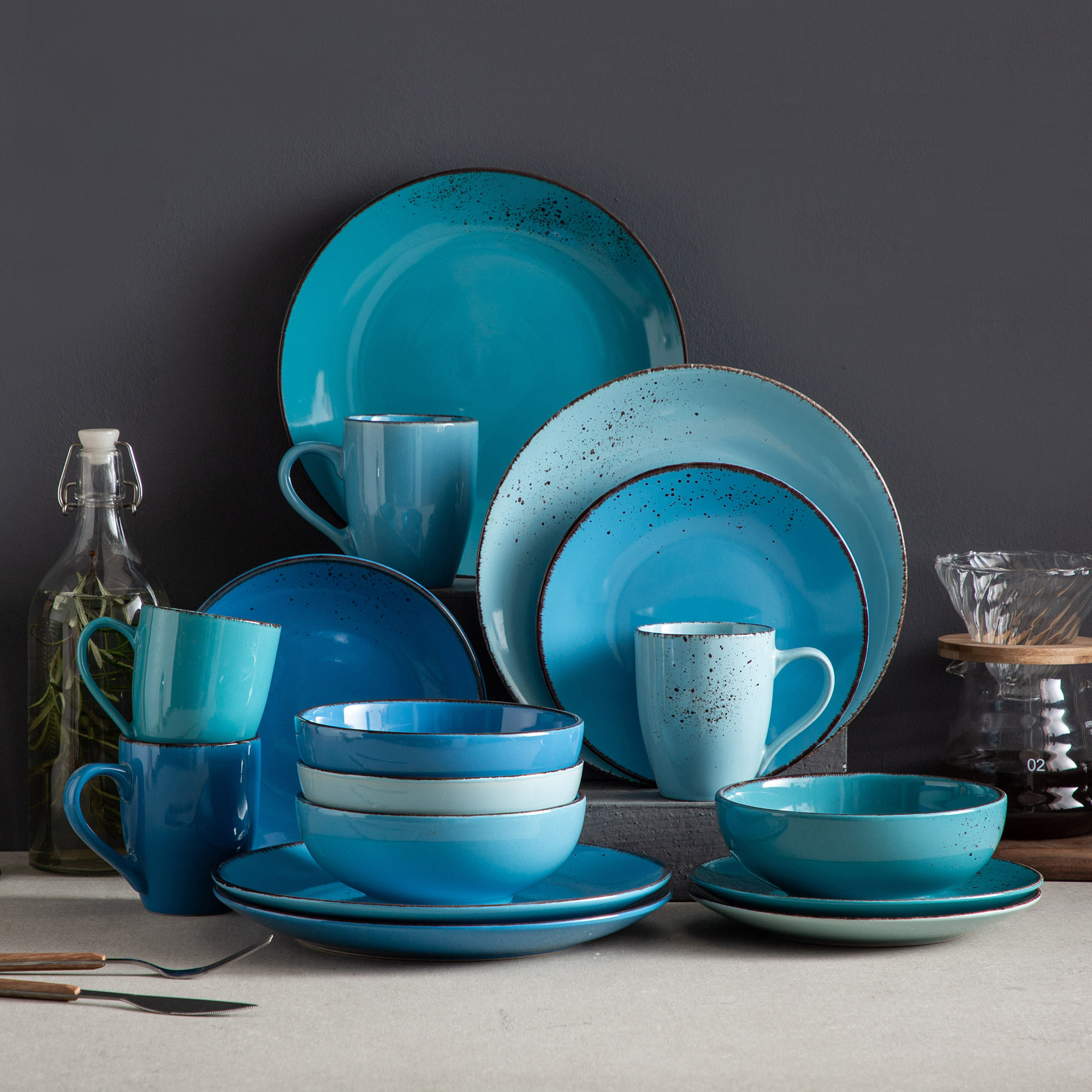 Union Rustic Aagman 16 Piece Dinnerware Set, Service for 4 "& Reviews" | Wayfair