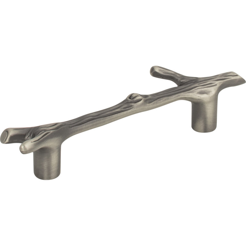 Pewter Designer Bar Handle with Mounting Hardware