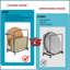 Chariot de transport robuste pour table et chaises avec coussinets souples réglables - Support de chaise à fixation latérale avec poignée sécurisée