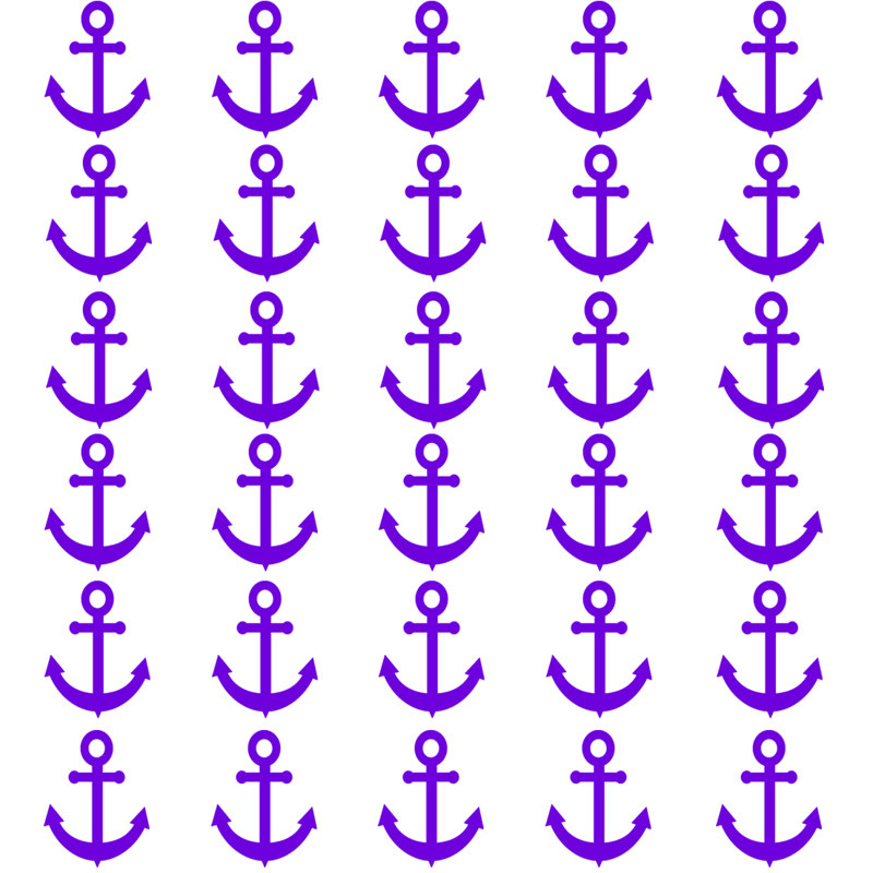 Décalcomanie murale ancrage Eyman, Mauve