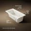Archer® 60-in X 30-in Integral Flange Whirlpool Heated Bubblemassage Air Bath with Right-hand Drain-941139037-941328810