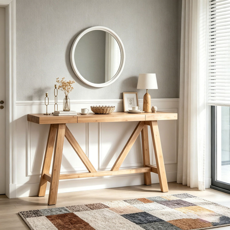 Console en bois 58,5 "