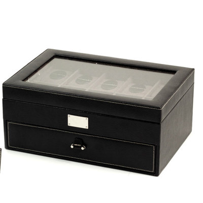 Leather Watch Box + Drawers