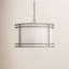 Luminaire suspendu cylindrique à abat-jour transitionnel Eudia