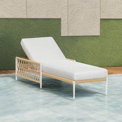 Méridienne d'extérieur durable en tissu