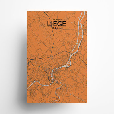 «Liege City Map», impression