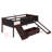 Loft Bed Wood Frame Featuring Two Built-in Storage Boxes, Perfect for Kids and Teens-362051165