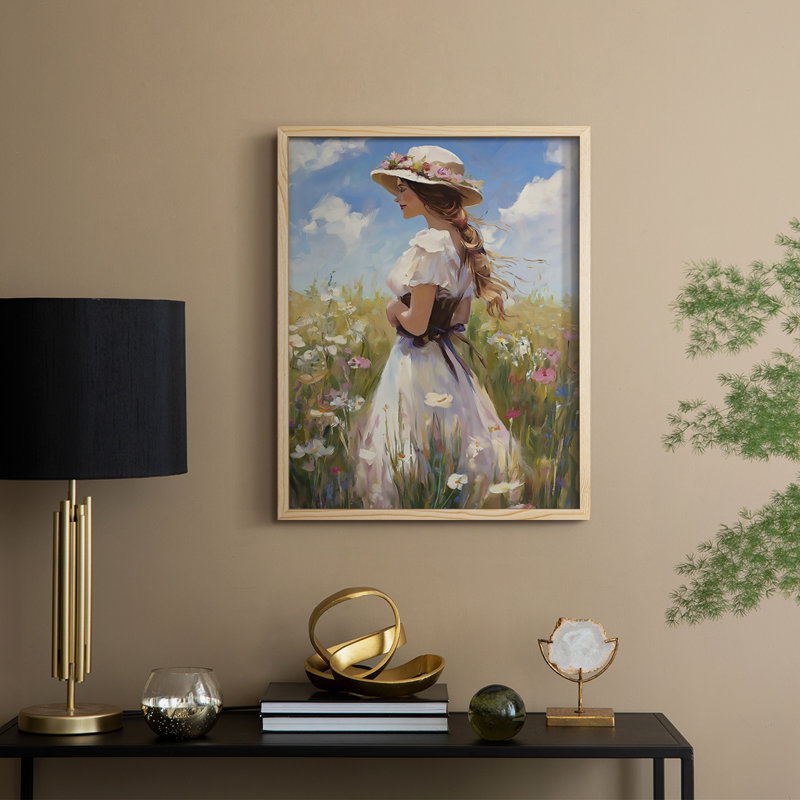 Reproduction encadrée WOMEN Series CCXCI - bois massif, Naturel, H 11 po x l 9 po