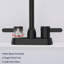 2 Handles Bathroom Sink Faucet, Matte Black Centerset RV Bathroom Faucets For 3 Hole-125231605