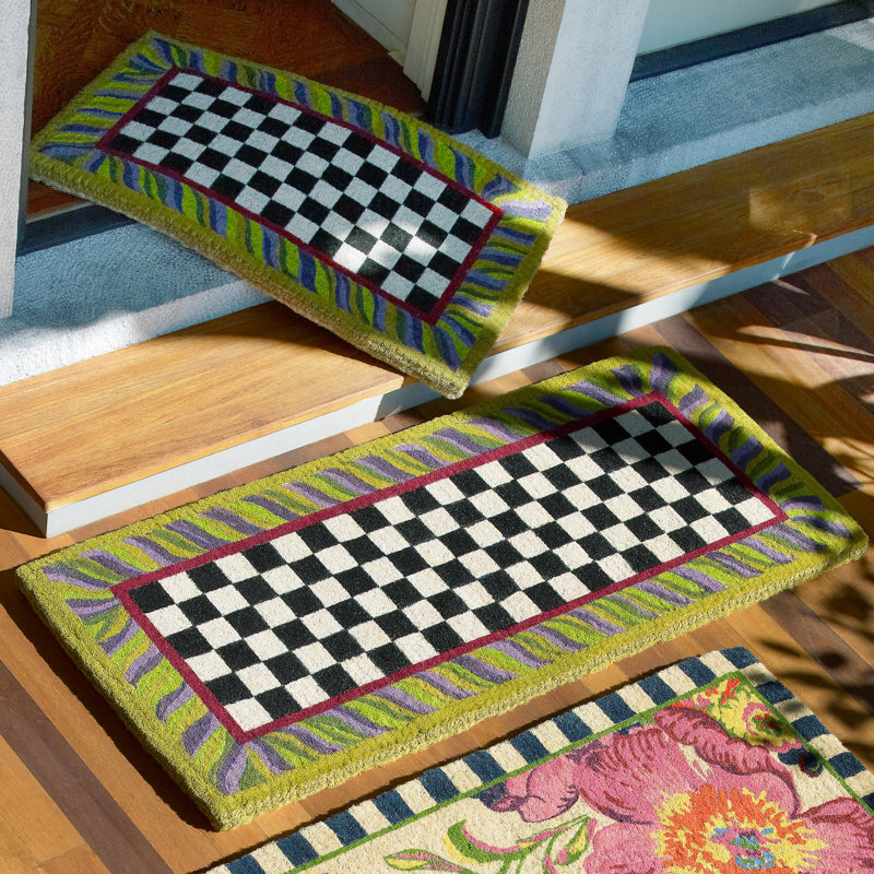 Courtly Check® Entrance Mat, 24" W x 57" L