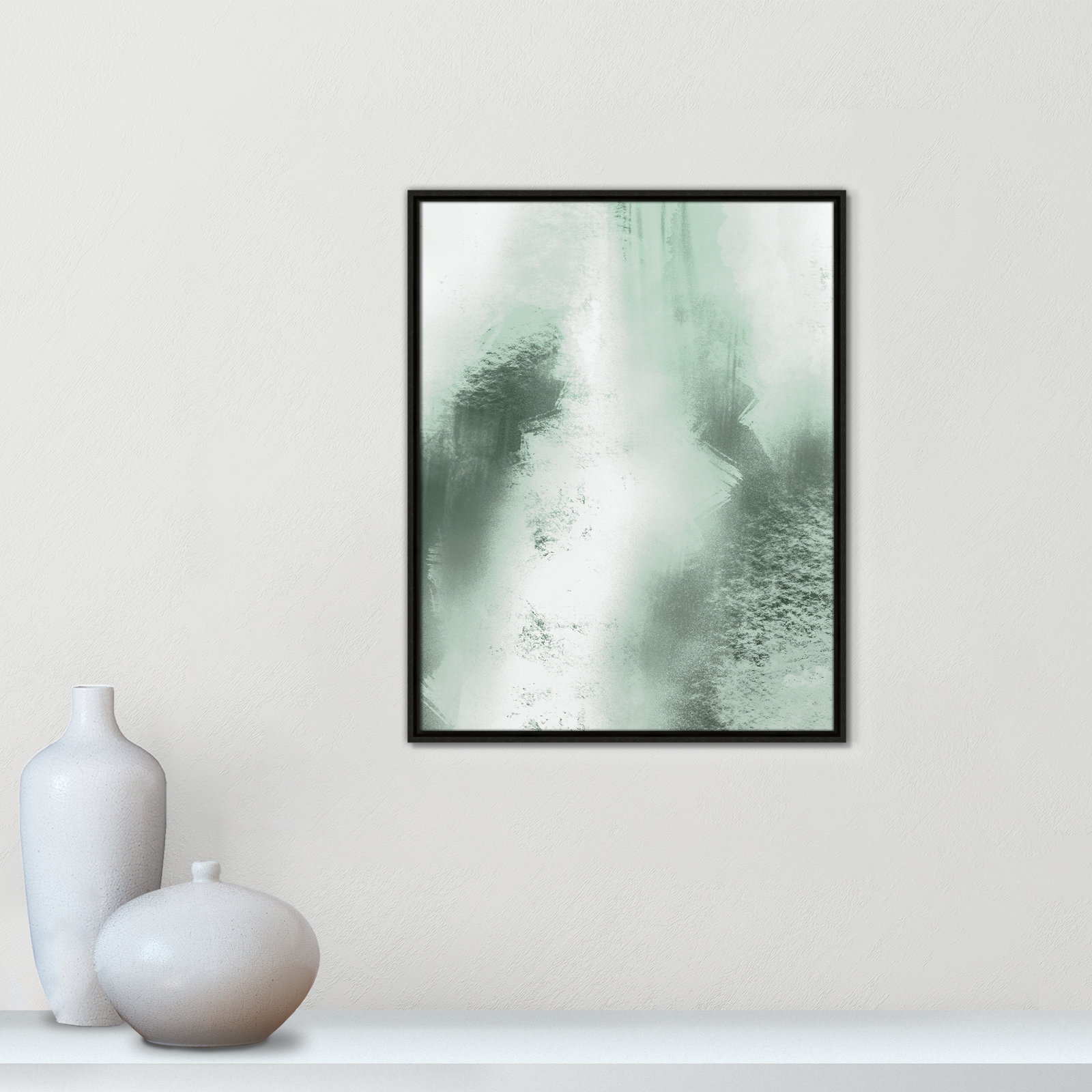 Quietude Smudges I Print by Marcus Prime, 23.5'' W x 29.5'' H, Espresso Floater