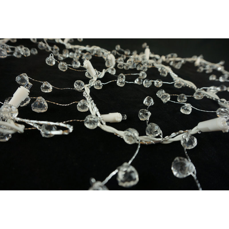 Guirlande fantaisie en cristal blanc 6 pi