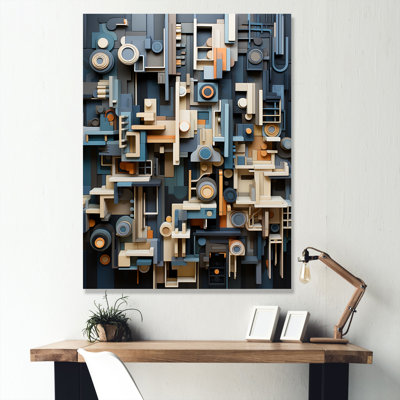 Abstrait taupe taupe sur toile