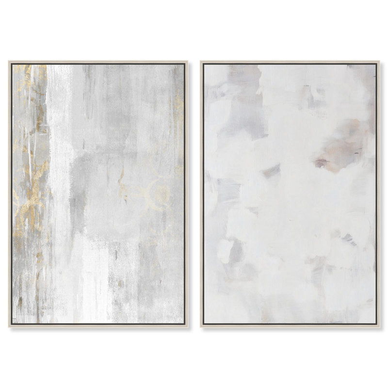 Storytelling Canvas Print Boho Gold Wall Decor Set by Art Remedy, Black Frame, 10 x 15, H 37 po x l 25 po, Silver Frame