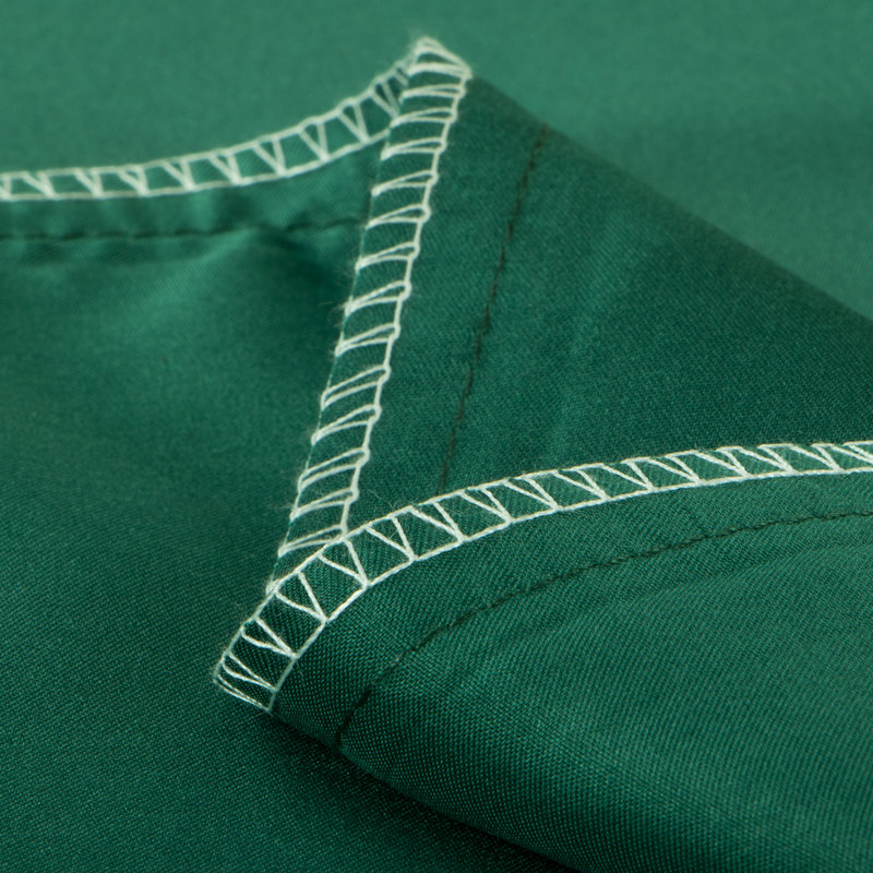 Taie d'oreiller en satin, Très grand, Vert foncé