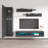 85" Modern Floating Wall Mounted Entertainment Center with 16-Color LED Lighting, High Gloss Finish-425634685