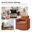 Fauteuil demi-tonneau pivotant de style moderne l 29 po Nicha-1351254965