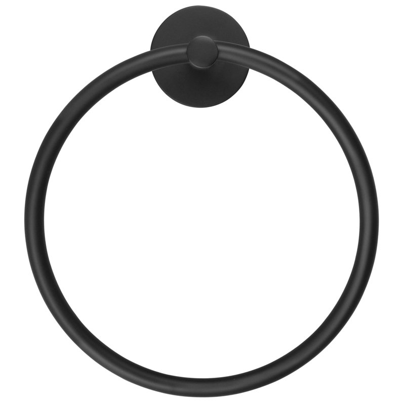 Design House Graz Park Towel Ring, Matte Black