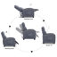 Fauteuil individuel de cinéma maison moderne à massage doux de 65 cm de large avec télécommande
